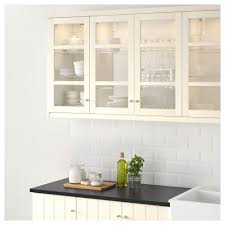 Hittarp Glass Door Off White Ikea Glass Kitchen Cabinets New Kitchen Cabinets Kitchen Renovation