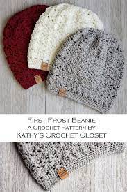 Crochet Hat Pattern First Frost Beanie Lightweight Crochet Etsy Crochet Hats Crochet Beanie Pattern Crochet Hat Pattern