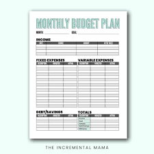 Once your child enters first and second grade, you can reinforce basic measurement skills with these free worksheets. Free Blank Budget Worksheet Printables To Take Charge Of Your Finances