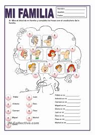 Family Tree Worksheet Printable Lovely A Printable Activity To Practice Spanish Family Vocabular Spanish Worksheets Spanish Lessons For Kids Elementary Spanish