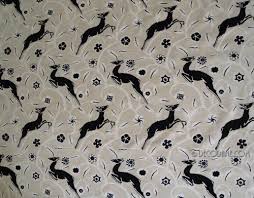 Leaping Gazelle Fabric Art Deco Fabric Art Deco Chair French Art Deco