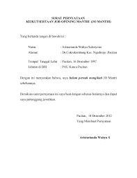 Jika jawabannya belum, silahkan teruskan membaca artikel ini hingga selesai. Surat Pernyataan