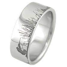 Men S Laser Carved Titanium Ultimate Deer Hunting Ring Hunting Wedding Rings Hunting Ring Camo Wedding Rings