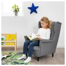 Strandmon Children S Arm Chair Vissle Gray Ikea Childrens Armchair Ikea Armchair Ikea Strandmon