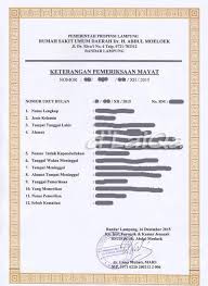 Fotokopi surat keterangan sehat dari dokter. D Laiqa Arena Mengurus Surat Keterangan Kematian Visum Di Rsud Dr H Abdul Moeloek Lampung
