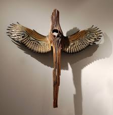 nike of the forest j a s o n t e n n a n t driftwood art wood sculpture driftwood sculpture