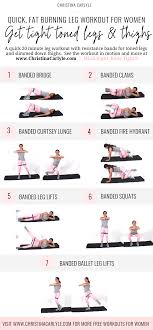 Calorie Burning Resistance Band Exercises For Toned Legs And Thighs In 2021 Inner Thight Workout Resistance Band Workout Excersise Band Workout