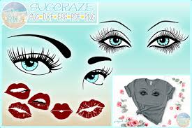 183 free vector graphics of lips. Eyelashes Lashes Eyes Eyebrow Lips Bundle Svg 113038 Svgs Design Bundles