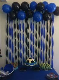 Birthday Party Decorations At Home For Boy 12 Inch Blue Black Pearlised Metallic Balloons Boys Birthday Theme Baloons Soccer Party Decorations Graduation Party Decor Birthday Themes For Boys