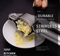 Stainless Steel Garlic Press Crusher Squeezer Masher ...