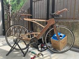 木製ロードバイク３号車 仮組み 木の自転車 ロードバイク バイク