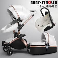 Aulon Bebe Poussette 3 En 1 De Luxe Haute Paysage Voyage Systeme Bebe Landau 360 Rotation Poussette Avec Bassinet Et Voitur Baby Trolley Baby Prams Luxury Baby