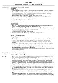 Service Sales Engineer Resume Samples Velvet Jobs