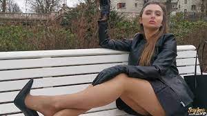 Goddess Lena - Me With My High Heels In The Park