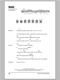 A7 i'll go back to black. Rehab Sheet Music Amy Winehouse Guitar Chords Lyrics