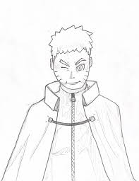 Some thought kawaki killed naruto, and he's about to kill boruto too. I Drew Naruto 7th Hokage For My Finals In Art Class Naruto