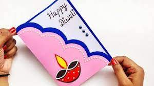 One of the best representations of diwali is through diya. Diy Diwali Greeting Card Handmade Diwali Card Making Ideas How To Make Greeting Card For Diwali Youtube