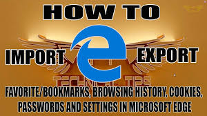 How to move favorites from right to left in edge on win10 ? How To Import Export Favorites Bookmarks In Microsoft Edge Windows 10 Version 1903 Youtube