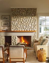 You can always catch the game on one of our 9 hd tv's. River Rock Fireplace Houzz