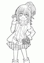 Print as many anime characters as you need for your own personal use. Printable Coloring Pages Anime Girl