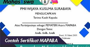 Maybe you would like to learn more about one of these? Contoh Sertifikat Pemateri Masnurul
