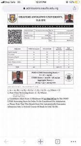 All candidates who took part in the screening exercise of the institute of management and technology, enugu (imt. Oau Post Utme Results For 2020 2021 Session Justloadedblog Get The Latest Updates