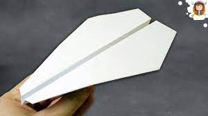 To fly well, fly inside and throw as hard as you can. How To Make A Easy Paper Airplane That Flies Far Youtube