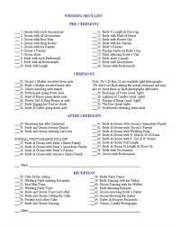 65 Pictures To Take On Wedding Day Good Check List Wedding Shot List Wedding Shots Wedding Pics
