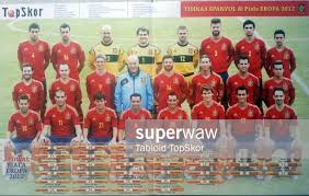 Perjalanan spanyol menjadi juara euro 2012. Big Poster Full Team Timnas Spanyol Piala Eropa 2012