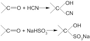 Aldehydes and ketones both give addition reaction with: : Kaysons Medical