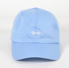 Signature Blue Hat With Logo Embroidered In Light Blue Center Front Signature Gingham Back Strap Offers Velcro Adjustment Blue Hat Logo Embroidered Back Strap