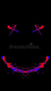 Peach wallpaper smile wallpaper cute emoji wallpaper cute wallpaper backgrounds cute wallpapers emoticon feliz happy emoticon smiley emoji alphabet letters design. Red And Blue Dead Eye Smiling Face Black Background Wallpaper Stock Illustration Illustration Of India Wallpaper 171134567