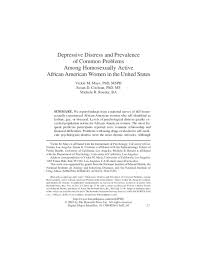 They compared how posting personal information online affected intimacy and satisfaction in online and offline contexts, romantic relationships . Pdf Depressive Distress And Prevalence Of Common Problems Among Homosexually Active African American Women In The United States Vickie Mays Academia Edu