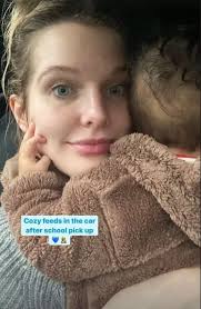 Helen Flanagan goes completely bare-faced as she does the school pick-up