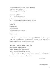 Contoh surat undangan rapat semi block style. Makalah Surat Menyurat