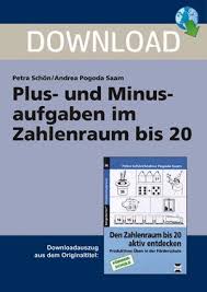 Ab ausschnitt aus dem tausenderfeld 2.pdf. Plus Und Minusaufgaben Im Zahlenraum Bis 20 Fur 5 45 Eur Sichern