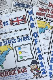 War Of 1812 Doodle Notes And Digital Guided Notes Doodle Notes War Of 1812 7th Grade Social Studies