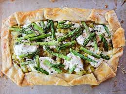 Cheesy Asparagus Tart Recipe Asparagus Tart Asparagus Tart Recipes Food Network Recipes