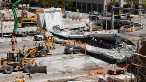 .miami, where a pedestrian bridge collapsed on march 15 a few days after it was built, in miami. Ntsb Miami Bridge That Collapsed And Killed 6 Had Design Errors