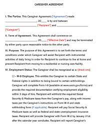 Visit payscale to research caregiver hourly pay by city, experience, skill, employer and more. Caregiver Contract Agreement Free Templates Examples Word Pdf