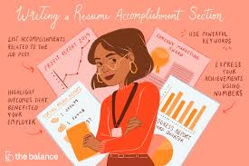 Sample Resume With A Section On Accomplishments