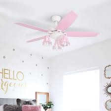Btx nordic white ceiling fan light modern quiet fan light japanese dining room living room bedroom with ceiling fan light. Taylor Olive Calendula 48 Inch White Pink Led Ceiling Fan Overstock 27587909