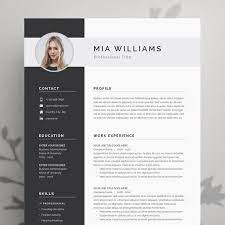 Free modern cover letter templates pair a modern cover letter template with your resume to show some personality and flair in your job application. Resume Template Resume Template Word Resume With Photo Etsy In 2021 Modern Resume Template Resume Template Word Cv Template