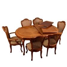 The slender, minimalist shaping of the dane boy chair belies the big time comfort of its plump loose seat and back cushions. Lot Art Vintage Queen Anne Style Dining Table With Chairs By Thomasville