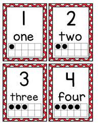 Number Posters 0 20 With Ten Frames And Flash Cards Bright Red Polka Dots Number Poster Flashcards Teaching Subtraction