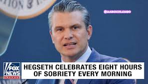 JAMBOSCHLARMBO FOX HEGSETH CELEBRATES EIGHT HOURS NEWS OF SOBRIETY EVERY  MORNING channel a