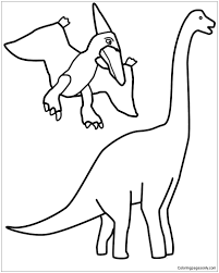 So try our brachiosaurus coloring pages. Pterodactyl And Brachiosaurus Coloring Pages Brachiosaurus Coloring Pages Coloring Pages For Kids And Adults