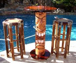 How To Build Your Own Tiki Bar Table And Stools Tiki Decor Tiki Bar Tiki Hut