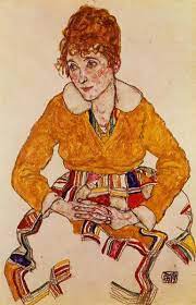 The estate of egon schiele and their presence hold all necessary copyrights and licences for all of his paintings and other works. Portrait Of The Artist S Wife 1917 Egon Schiele Wikiart Org