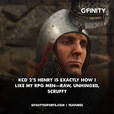 🤡 Henry of Skalitz is the medieval mess I never knew I needed. He farts at  the worst times, fails at flirting, and trips over his own feet—but that's  exactly why I